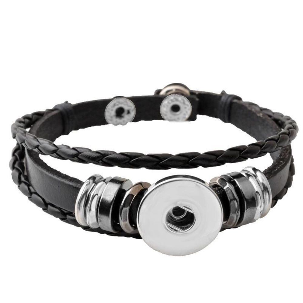 Leather Snap Bracelet